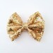 Gold Glitter Messy Bow, Gold Hair Bow, Girls Hair Bows, Gold Glitter Bows, Infant Hair Bows, Toddler Hair Clips, Gold Bow Hair Clip, Big Bow