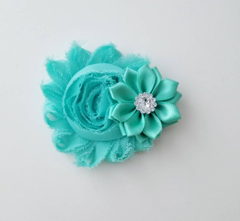 Girl/'s Hair Clips Toddler Hair Clips Hot Pink Hair Clip Aqua Hair Clip Peach Hair Clip Teal Hair Clip Chiffon Flower Hair Clips