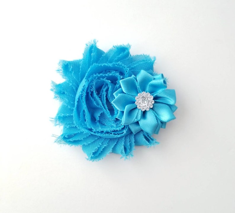 Girl/'s Hair Clips Toddler Hair Clips Hot Pink Hair Clip Aqua Hair Clip Peach Hair Clip Teal Hair Clip Chiffon Flower Hair Clips