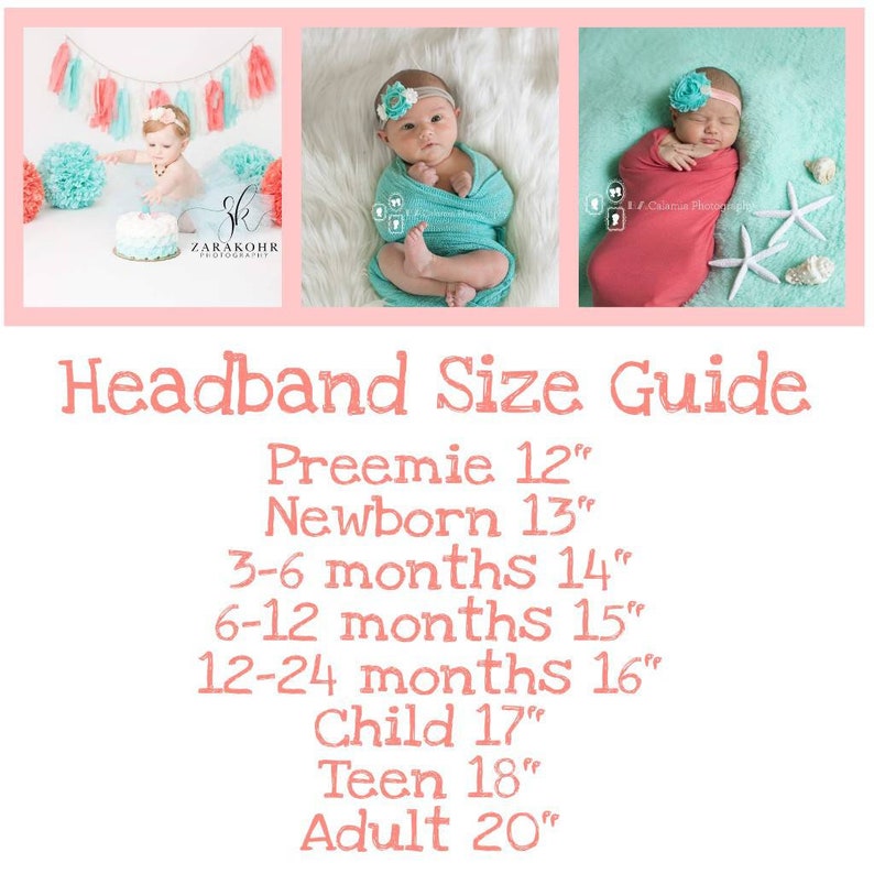 Newborn Headband Set Set of 3 Chiffon Flower Baby Headbands Preemie Headbands Newborn Headbands Headband Gift Set Baby Headband Set