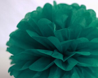 1 Tissue Paper Flower - Teal - All sizes - Party decoration - Princess Party - Paper Pom Poms - Wedding set - Birthday decorations