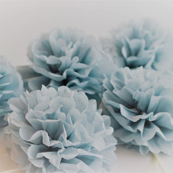 Mini Tissue Pom Poms Etsy