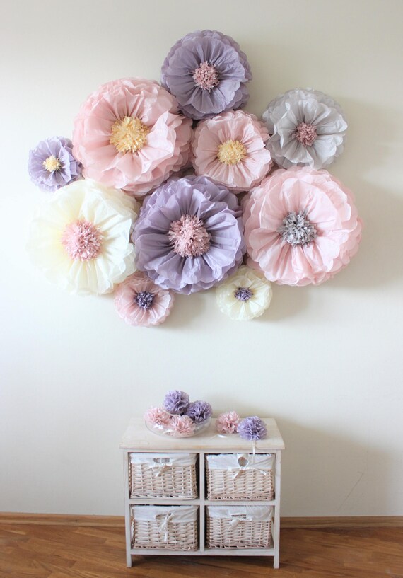 3d centerpiece vintage decorations tissue paper flowers set of 10 huge paper blooms baby shower birthday party backdrop wallpaper tissue paper flower centerpieces