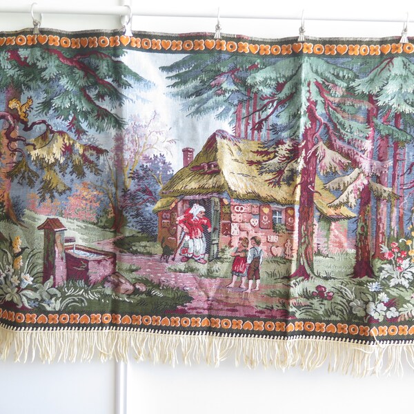 Vintage Tapestry Large Wall Decor Hansel Gretel, Old Wall Hanging Gobelin Home Decor Romantic Decor #5-23-7