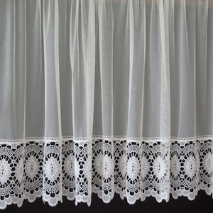 French Filet Lace Curtains - Etsy