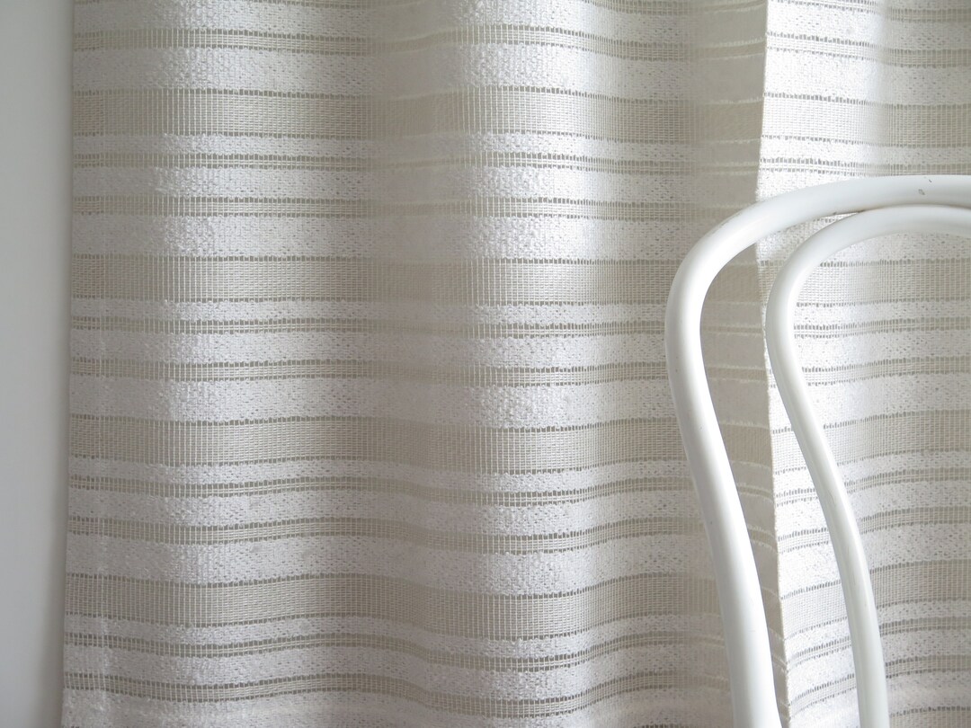 ヴィンテージカーテン 2枚セット グレー織りカーテン スカンジナビア