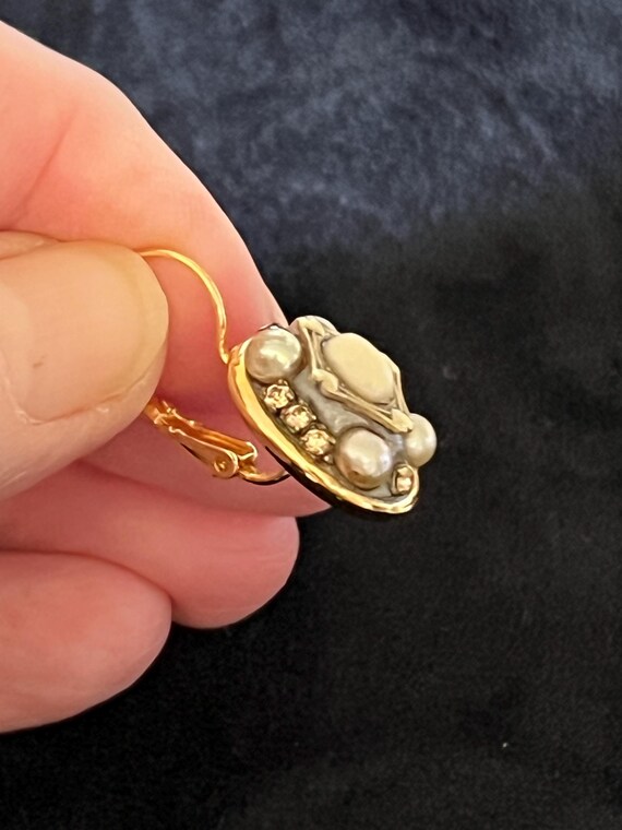 Michal Golan Pearl Earrings: Multicolor Gemstone … - image 3