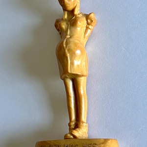Vintage WW2 Kilroy Was Here Pregnant Figurine - Hartland Plastics