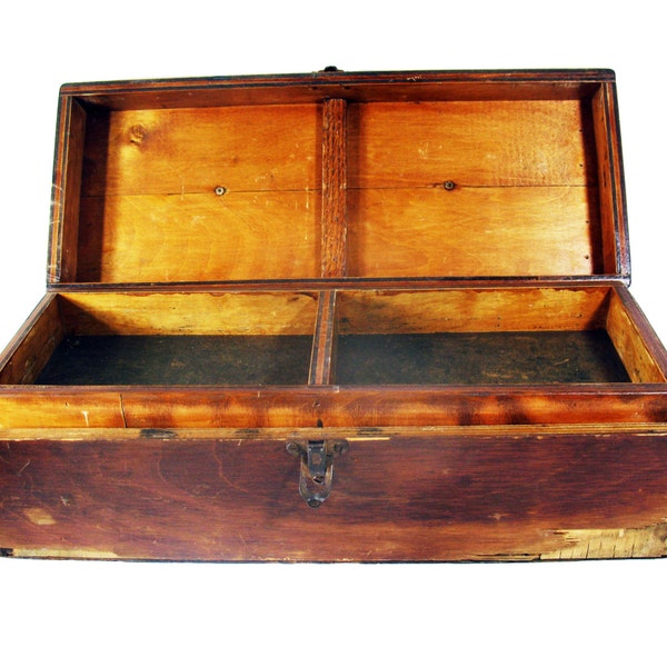 Toolbox, Wood, Vintage, Handmade, Caddy Insert, Craft Box, Art Supplies