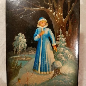 Vintage Fedoskino Russian Laquer Box