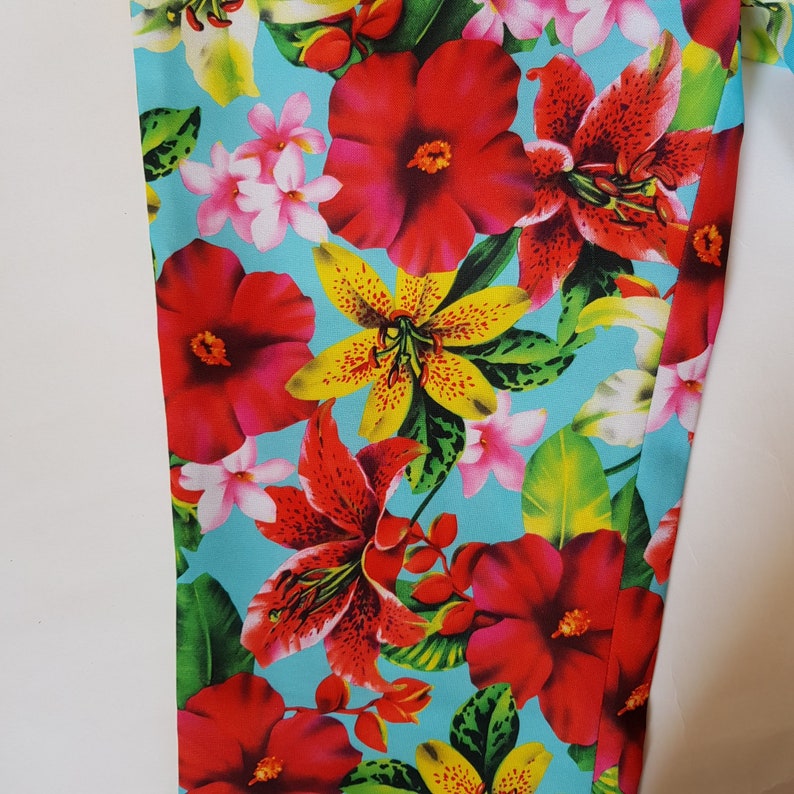 Tropical print cropped trousers UK size 8 US size 6 image 4