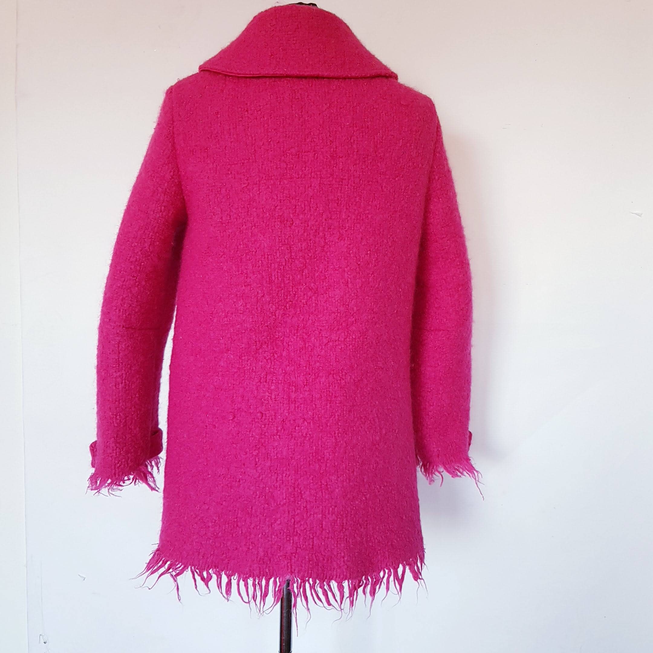 Hot Pink Mohair Jacket in a UK Size 812 or US Size 610 Etsy UK
