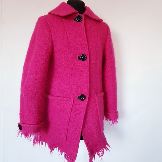 Hot Pink Mohair Jacket in a UK Size 8-12 or US Size 6-10 - Etsy UK