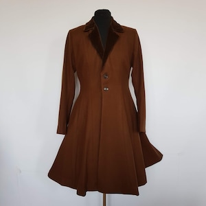 1940s style handmade wool coat in a UK size 14 /16 US size size 10/12