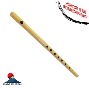 Japanese-Made Shinobue Bamboo Flute, Uta Style (western tuning), Japanese Yokobue