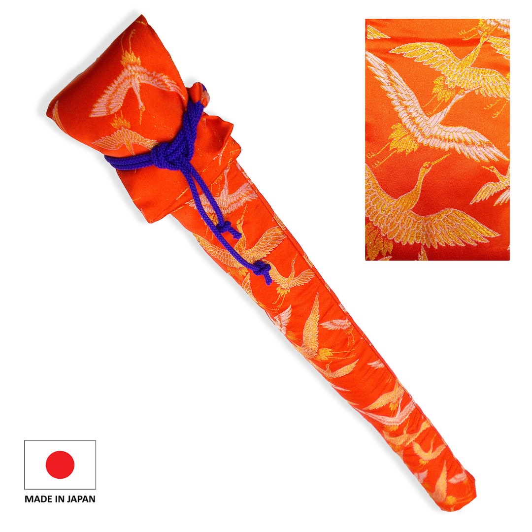 Beautiful LONGSIZE Padded Japanese Bamboo Flute Case, Zen Flute Case