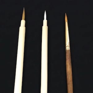 Professionelle Kintsugi Urushi Pinsel, Premium Tierhaar & Synthetische Detail Pinsel für die Keramikreparatur