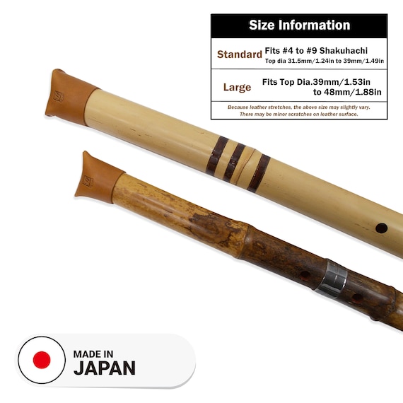 Japanese-made Genuine Leather Utaguchi Cap, Mouthpiece Cover for