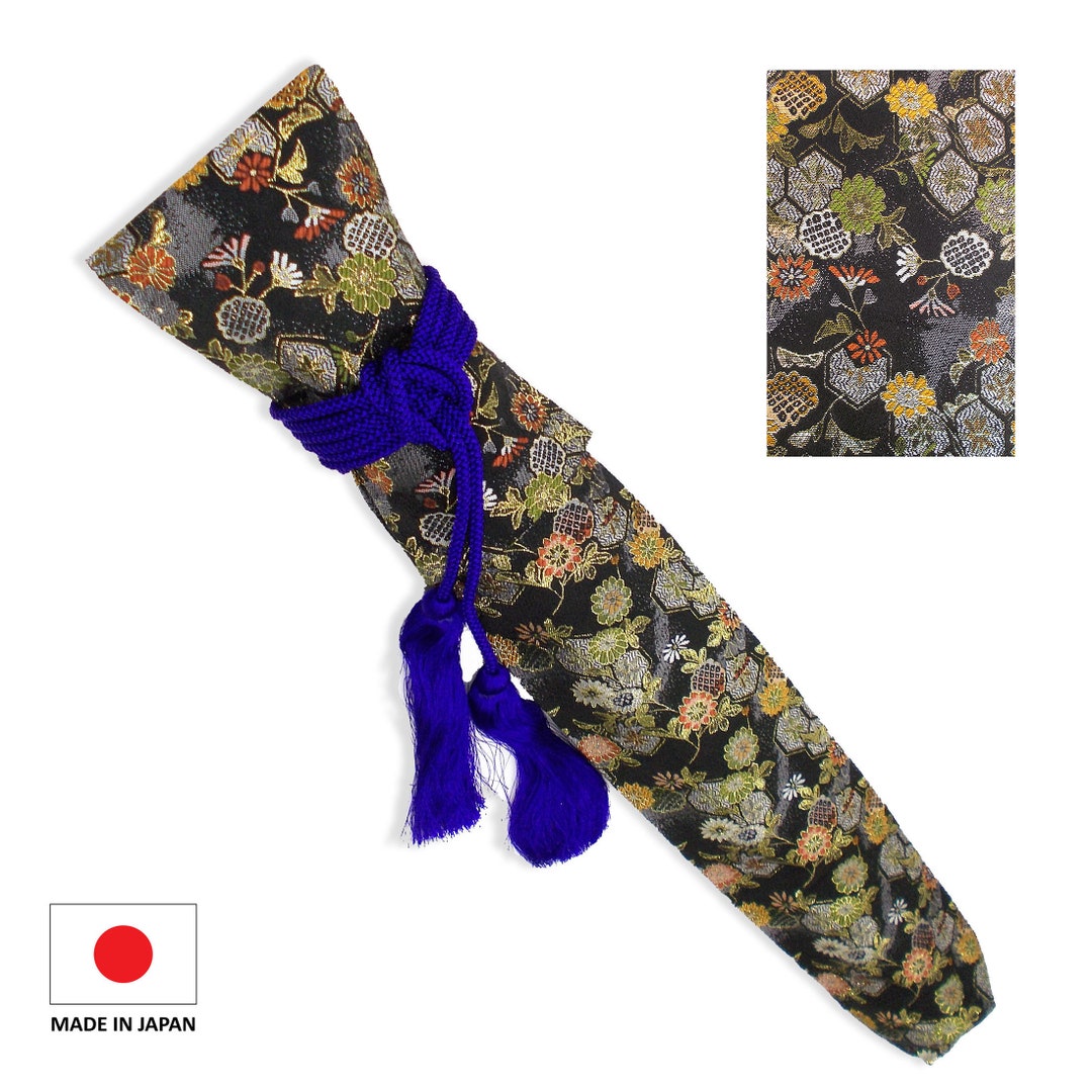 Japanese Bamboo Flute Case, Zen Flute Case, Shakuhachi Bag, Made From