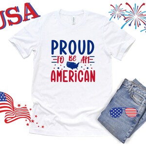 Happy 4th of July Red White Blue Solid Tee Independence Day Fireworks Fourth of July Tee Family Matching Patriotic 4th of July Party Shirt