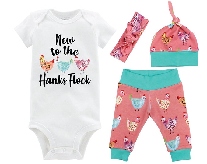 Bodysuit and Knot Hat Set Can be Personalized Infant Boy/'s or Girl/'s Baseball Pants Coming Home Outfit