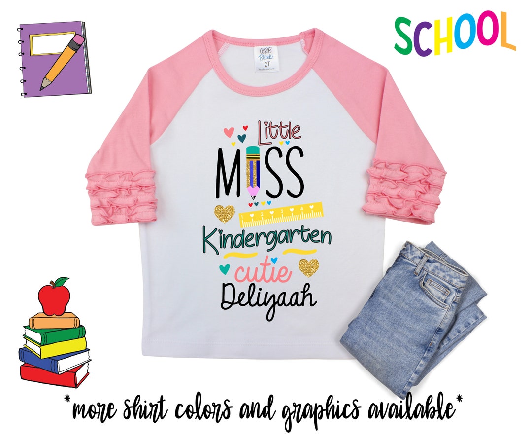 Little Miss School Shirt Personalized Back to School Shirt Customizable ...