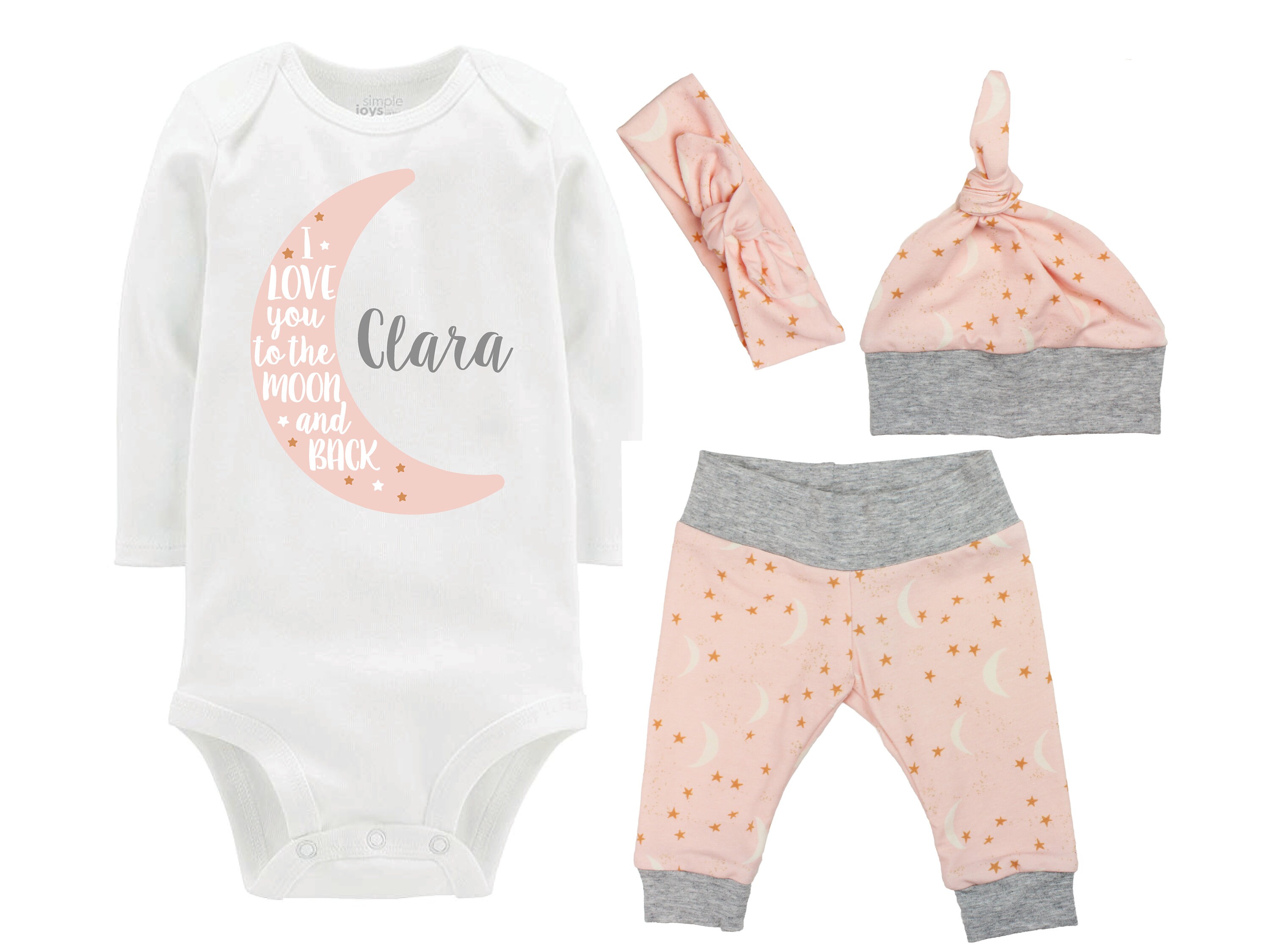 Moon and Back Baby Set of 3 Leggings