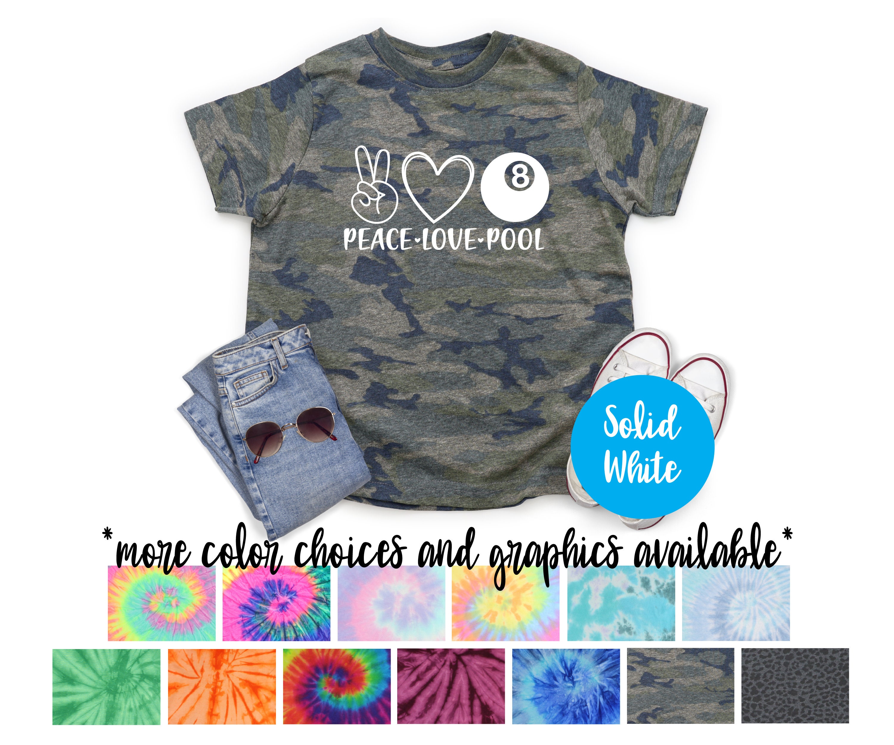 その他 POOL love & peace 5 Peace Love Pool Tshirt - Etsy