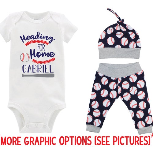 Going Home Outfit Boy Baby Baseball Outfit Baby Boy Coming Etsy