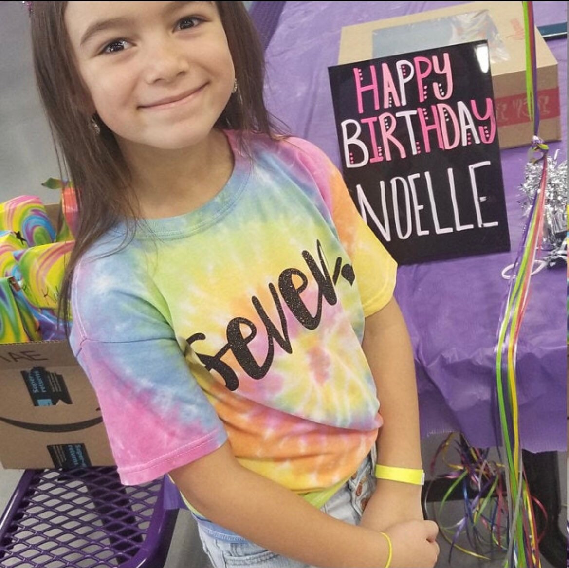 Birthday Girl Tie Dye Shirt Bright 