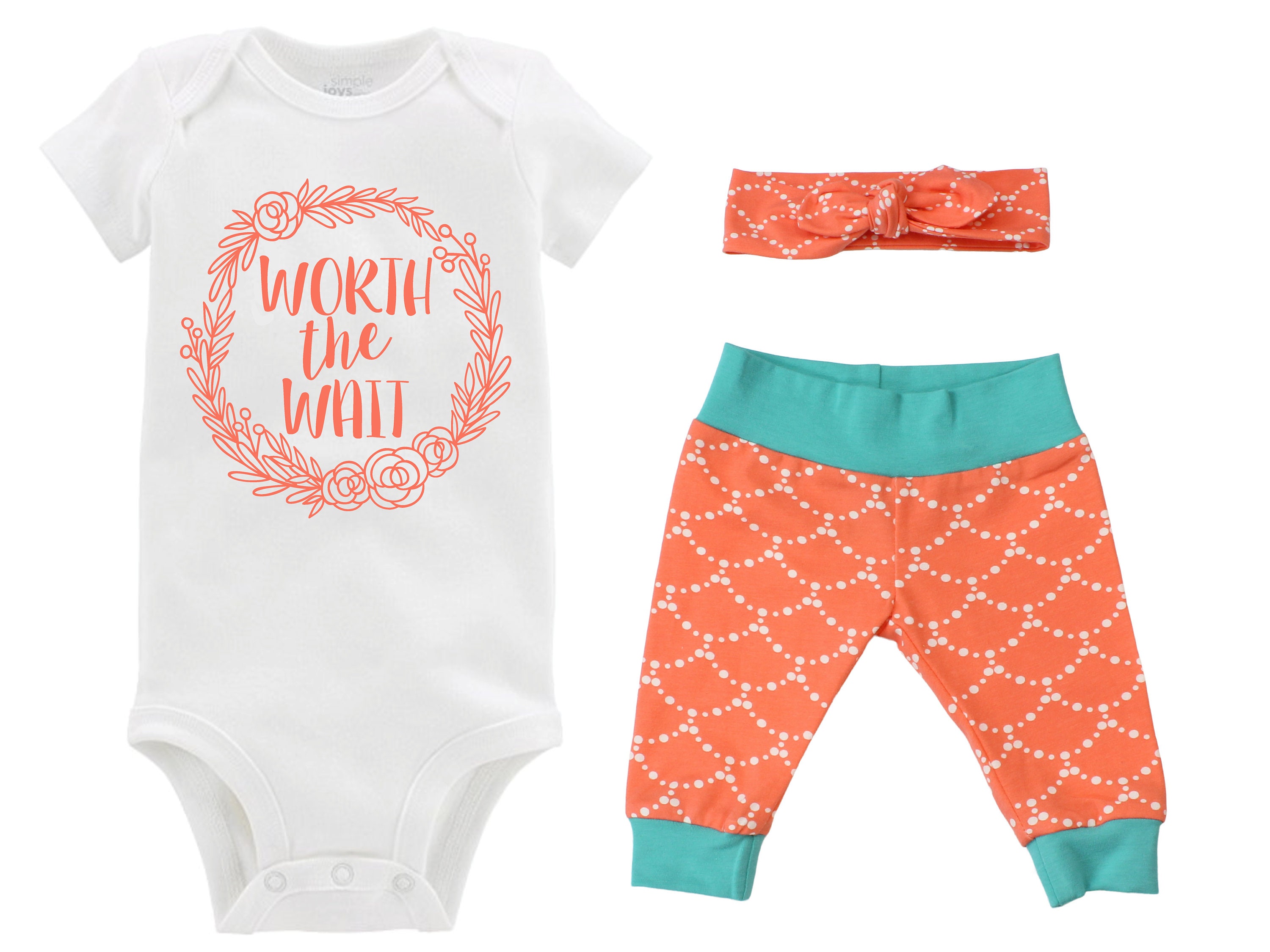 orange newborn outfit