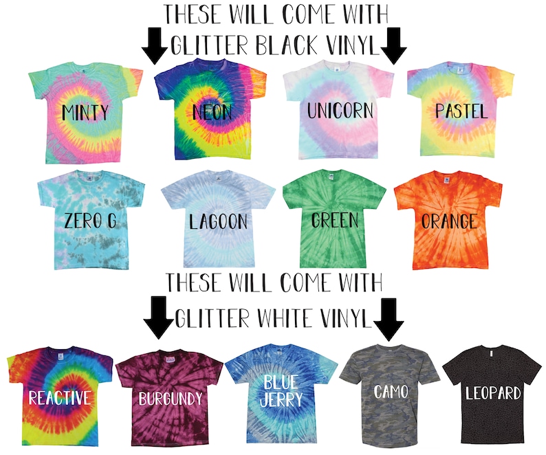 Custom Wording Personalized Tie Dye Shirt Minty Rainbow Neon Rainbow Pastel Rainbow Adult Youth Toddler Unisex T-Shirt Tie Dye Shirts Sizes image 3