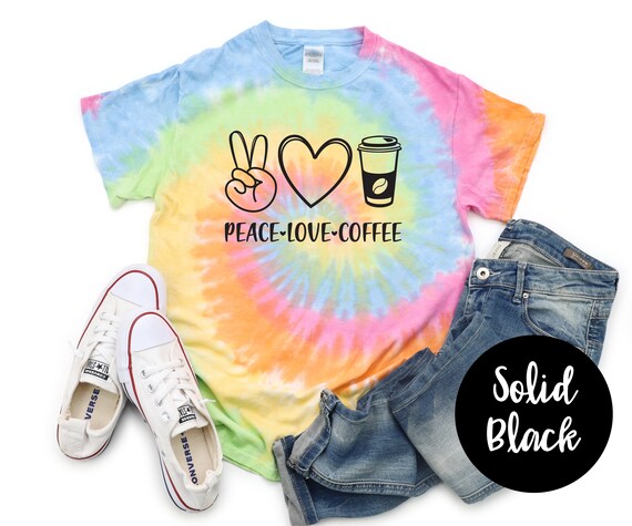 coffee tie dye shirt