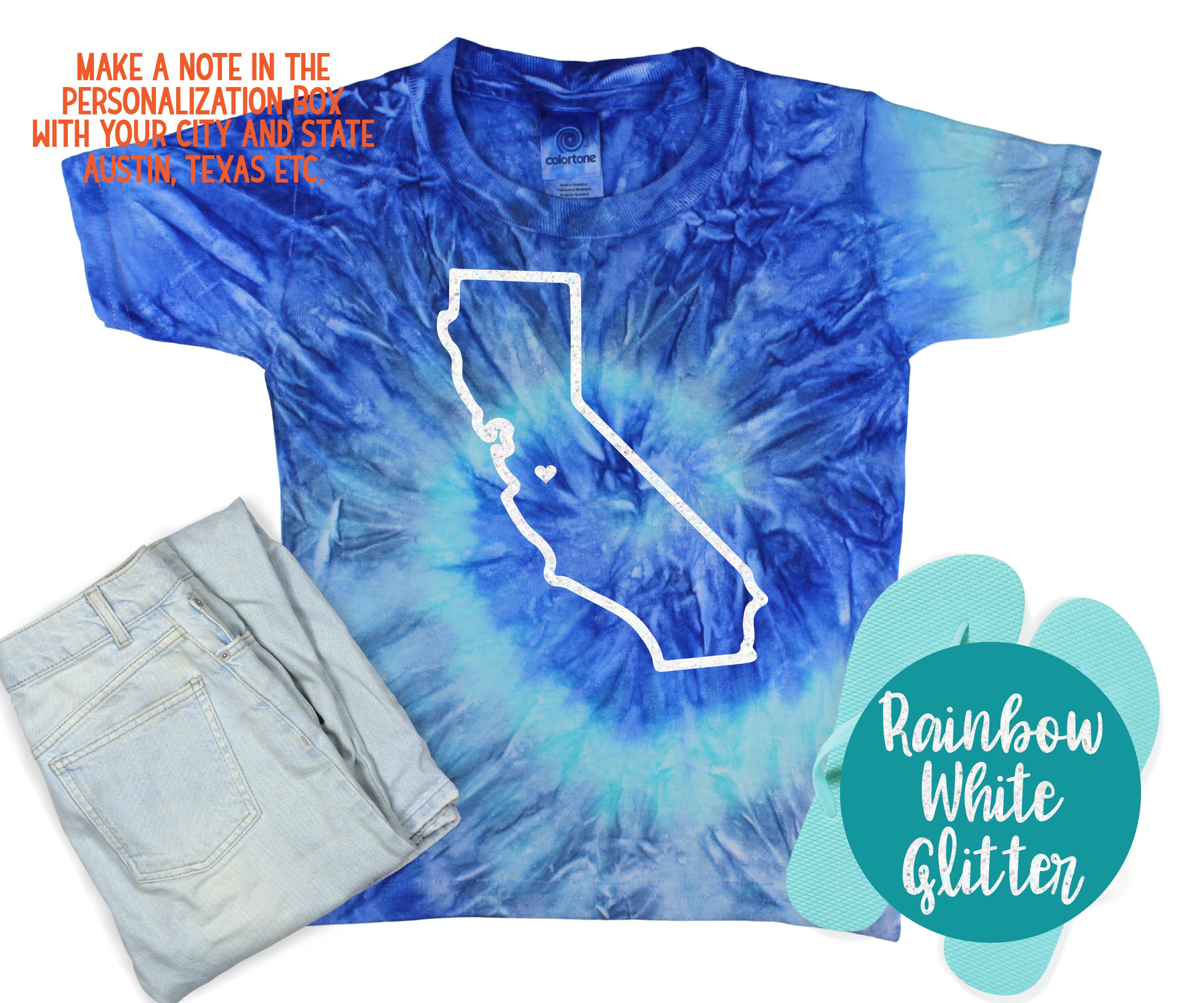 Custom City State Hometown Tie Dye Tee Unisex T-shirt Black