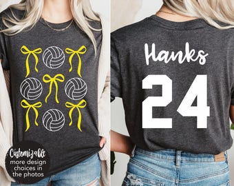 Gepersonaliseerde strikshirt volleybal - meerdere ontwerpopties en kleuren