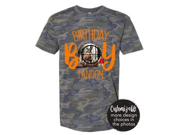 Feestvarken hertenjacht camouflageshirt, VEEL ONTWERPEN, bokjacht, eendenjacht, een, vier, twee, papa's jachtmaatje, papa's jachtmaatje