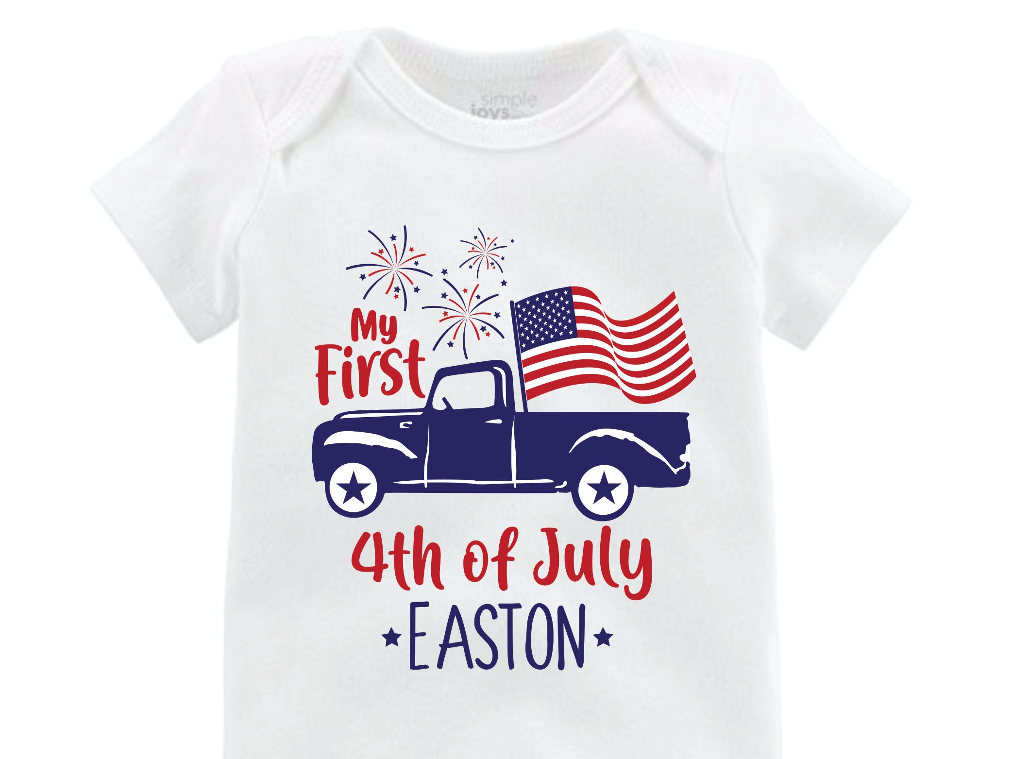 my first 4th of july outfit baby boy