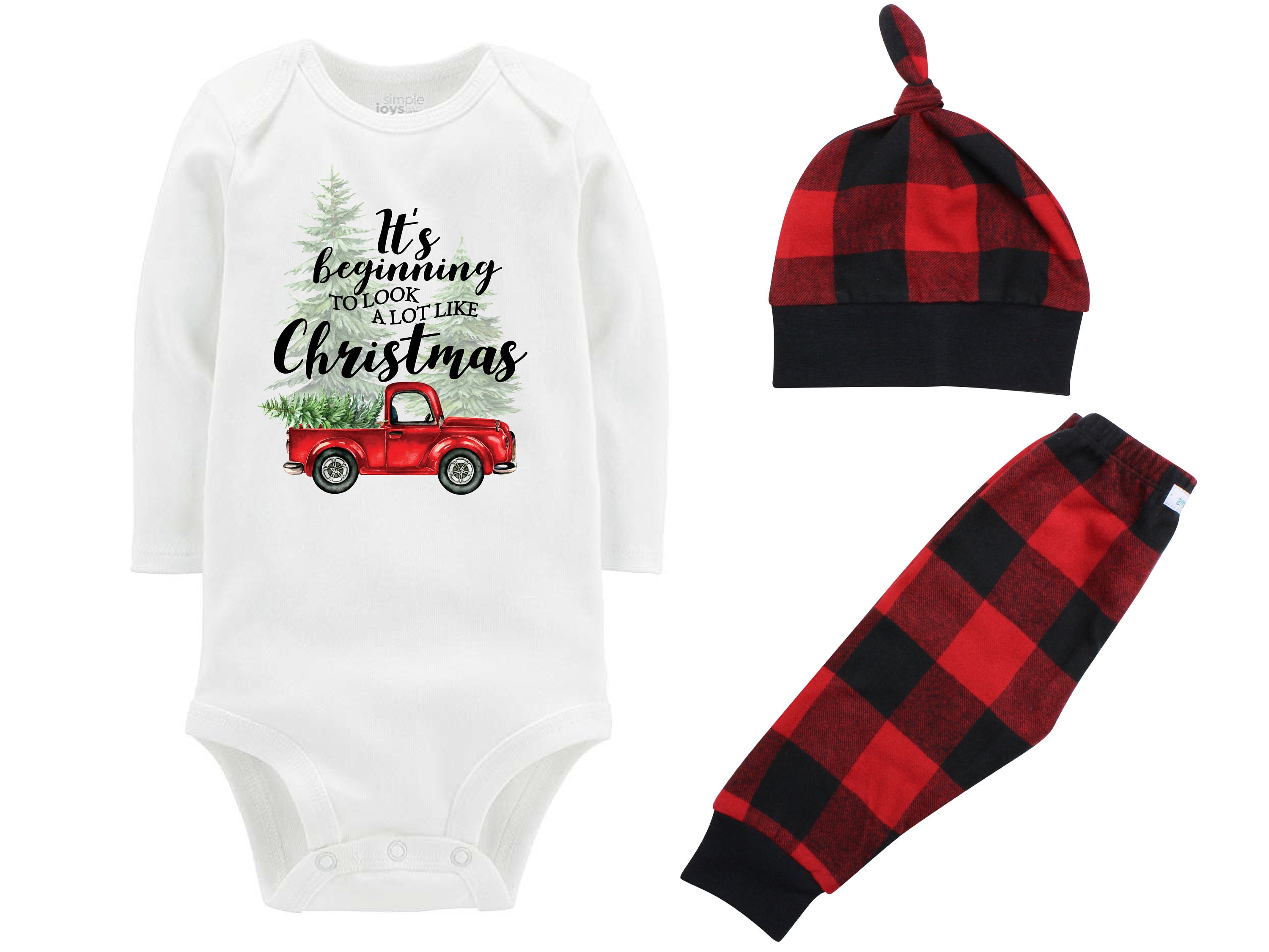 boys christmas plaid pants