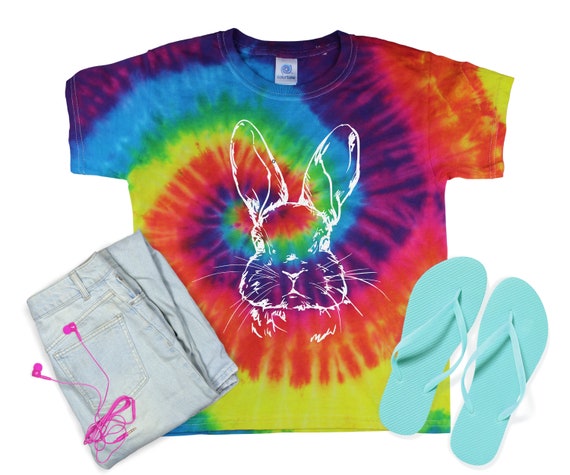 Tie dye shirt meisje hotsell