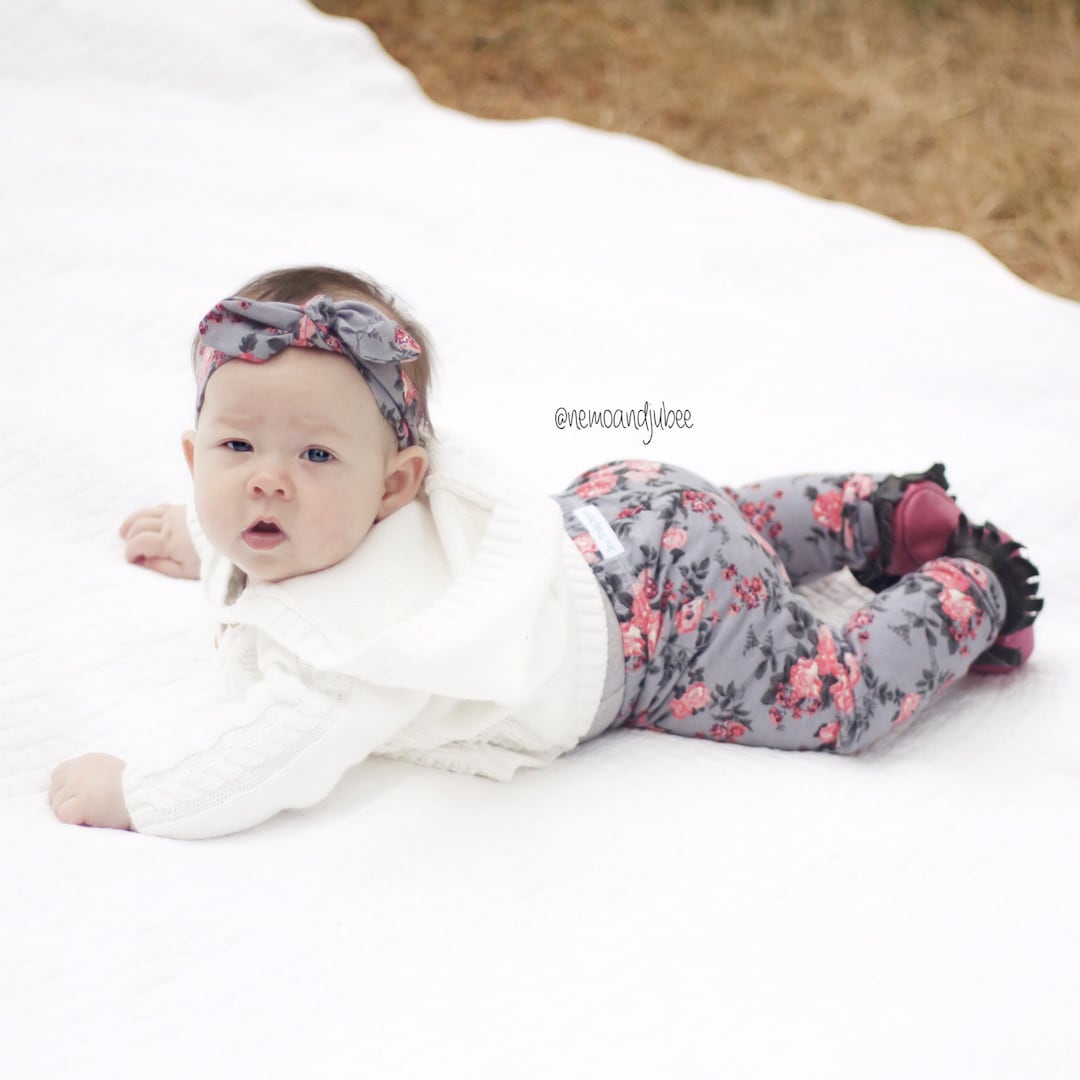 Newborn Coral Cotton Leggings - Earthchild