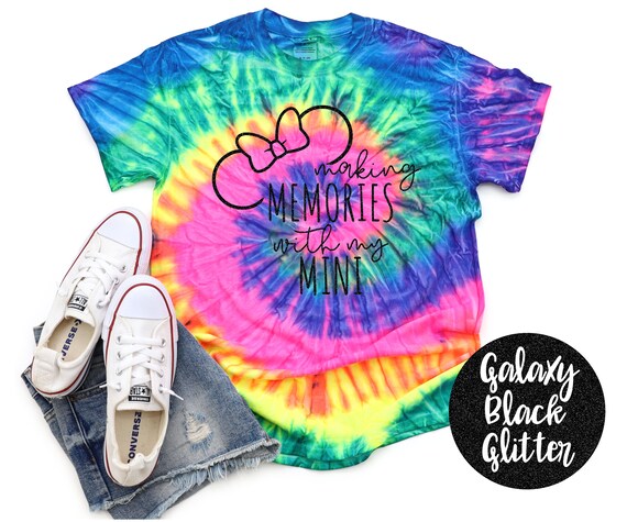 Neon Pink Tie-Dye Print Bow Neon Pink Tie-Dye Print Bow