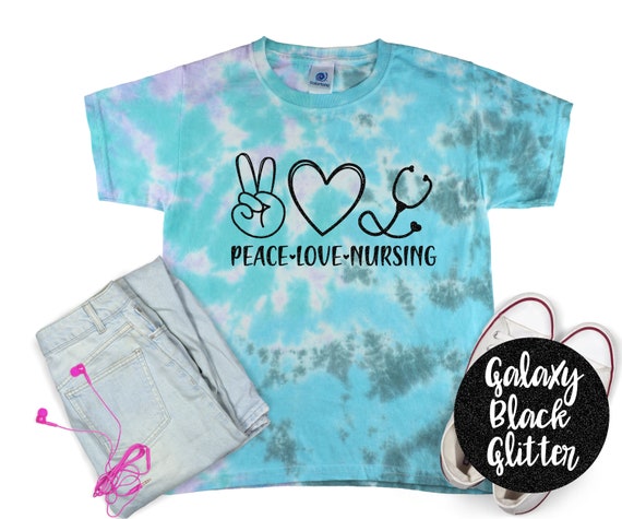 Peace Love Nursing Tie Dye Shirt Shirt 
