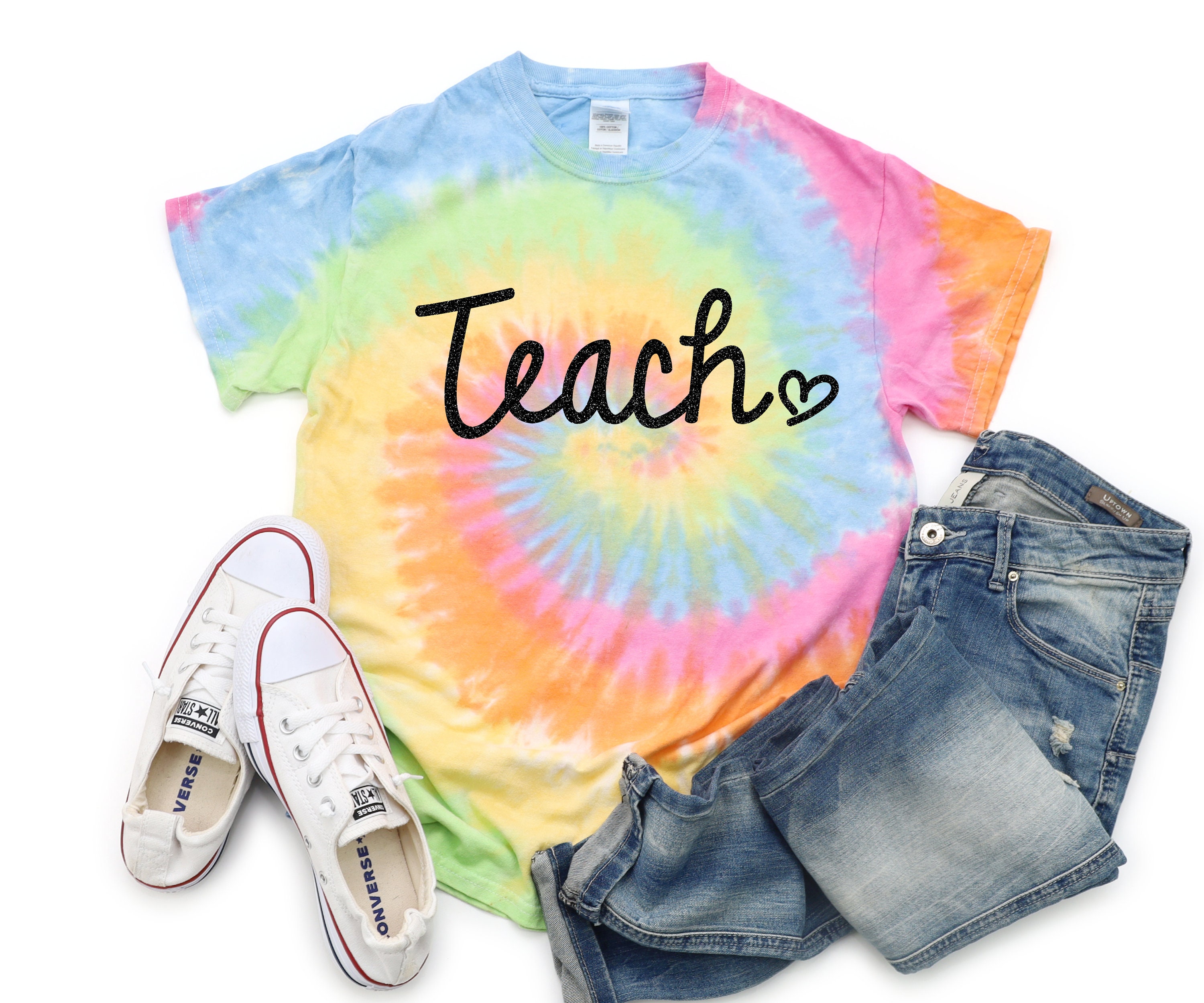 Galaxy Uptown Christmas Day 2022 Teach Teacher Tie Dye Neon Tie Dye Shirt Galaxy Bright Black | Etsy Ireland