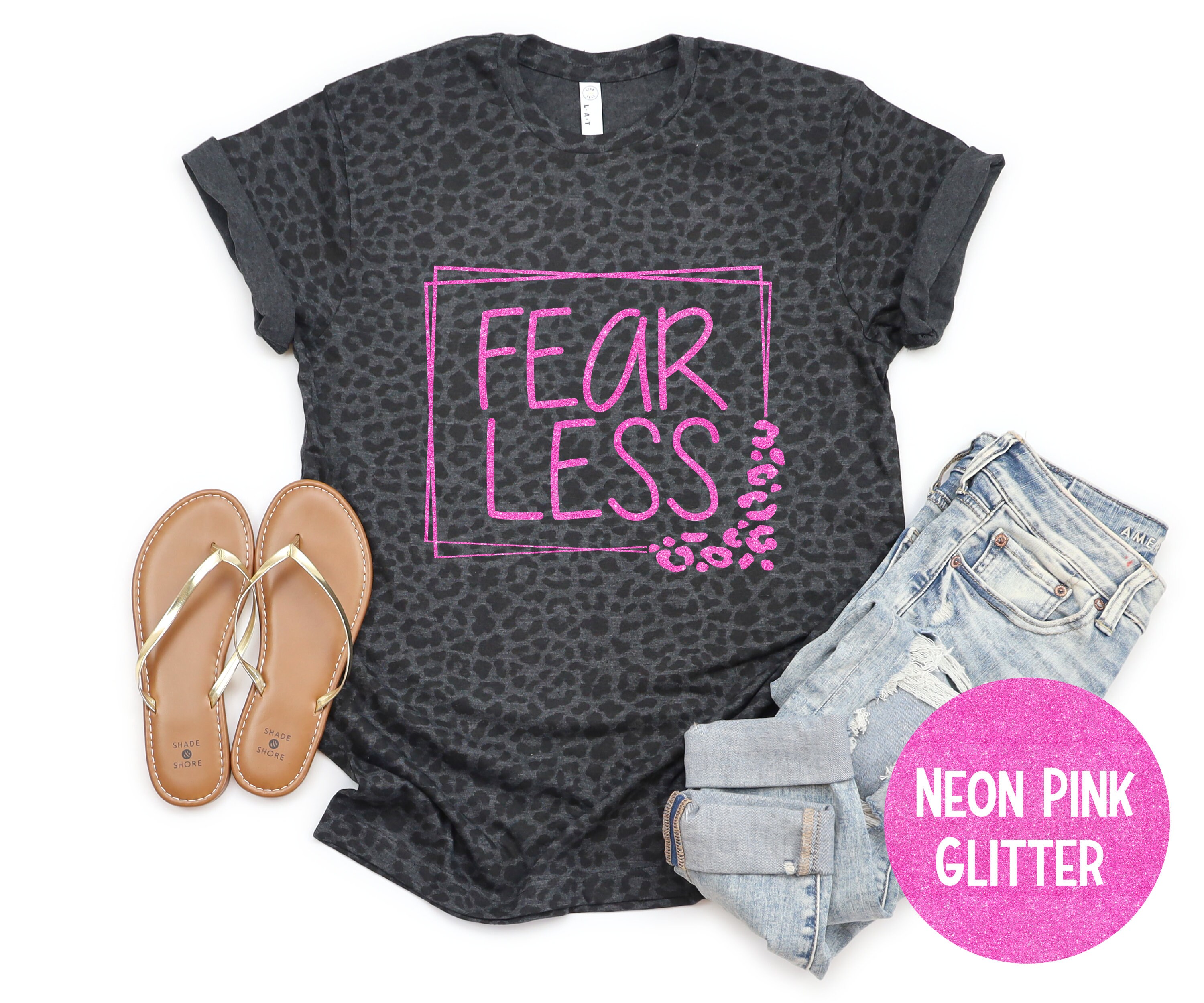Fearless Leopard Box Leopard Tee Toddler Youth Adult