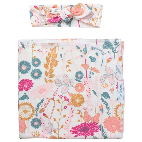 Knit Swaddle Blanket Knot Headband Headband Swaddle Set Etsy