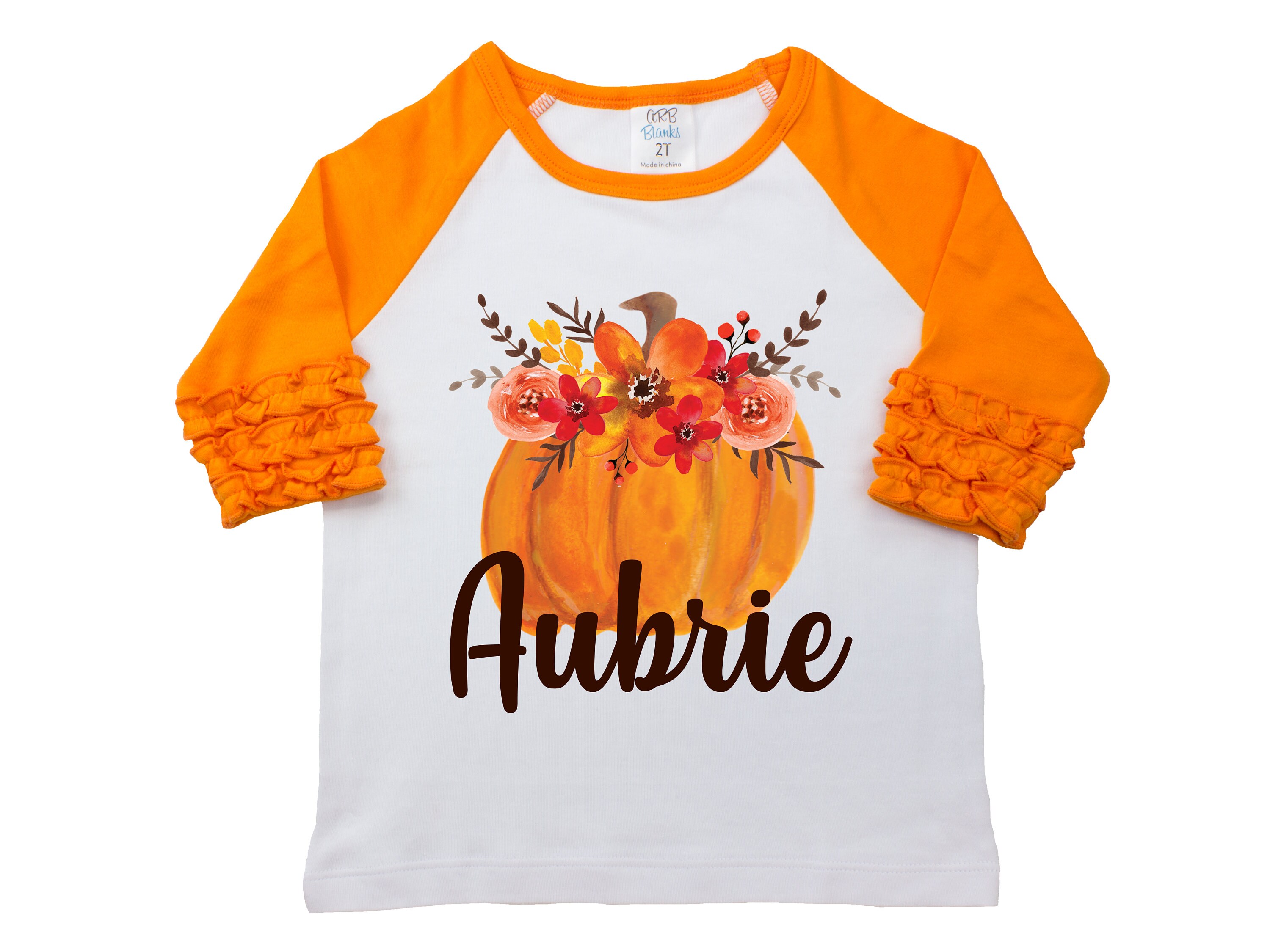 floral pumpkin shirt