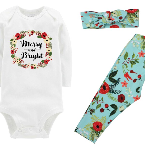 Yobaby Apparel 2025 Christmas Bundles ( Lake blue and Noir duo set)