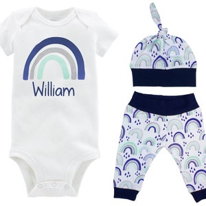 rainbow baby coming home outfit boy