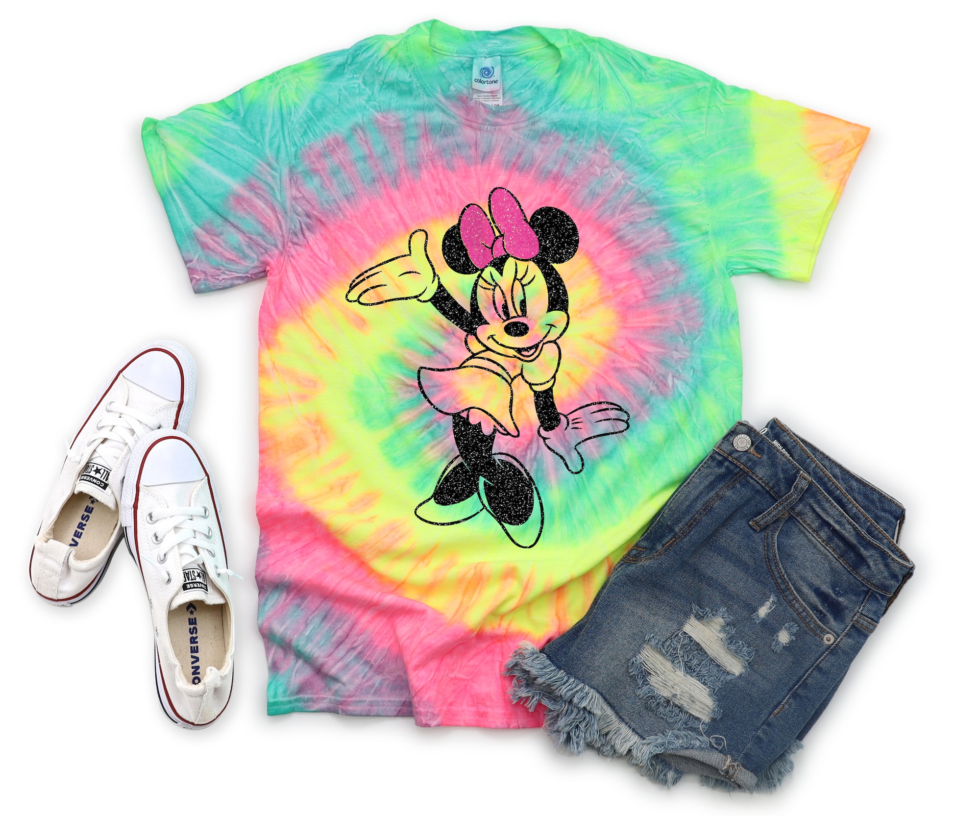Discover Minnie Mouse Tie Dye Vacation Trip 3D T Shirt
