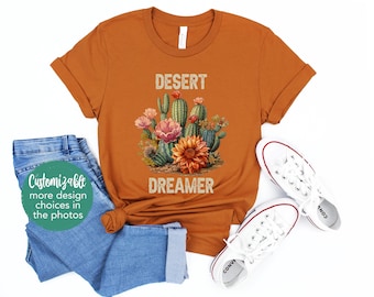 Desert Dreamer Cactus Tee Wild Soul Arizona T-Shirt Road Trip National Park Plant Lady Adult Toddler Youth Mommy Me Matching Ladies Kids